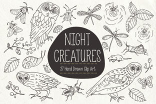 Download Night Creatures Clip Art & Vectors - Vectors Collection