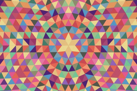 Download Triangle Mosaic Mandala Background - Triangle Collection