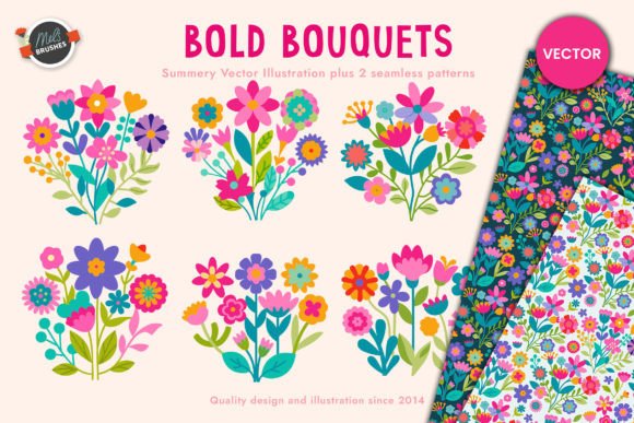 Download Bold Bouquets Vectors - Vectors Collection